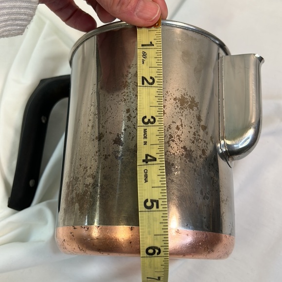 Vintage Revere Ware Copper Clad 1801 Percolator 6 Cup Coffee Pot ~ Bottom Only - Picture 13 of 15